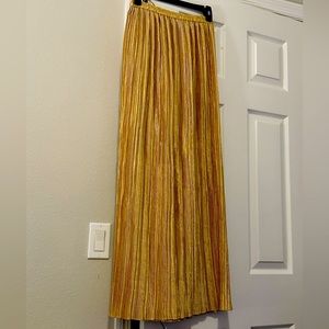 Long formal pleated skirt